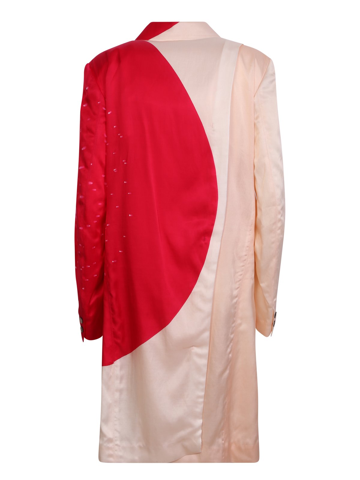 Issey Miyake アブストラクトプリント ボタン付き テーラード ブレザー