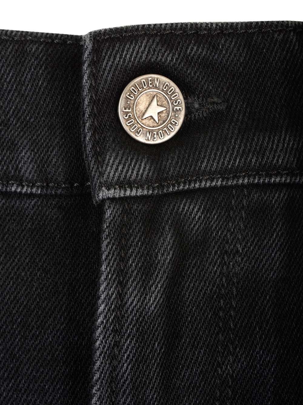 Golden Goose Deluxe Brand Star Embellished Wide Leg Jeans 4 Golden Goose Deluxe Brand Star Embellished Wide Leg Jeans