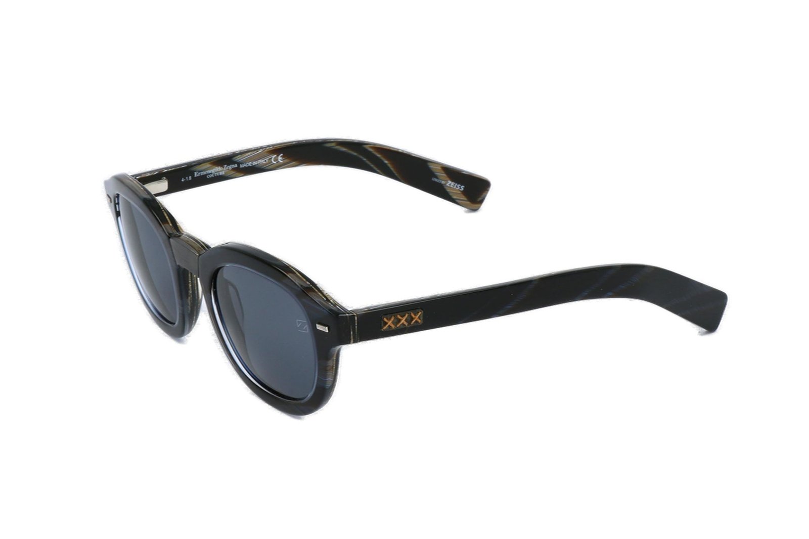 Zegna Round-Frame Sunglasses