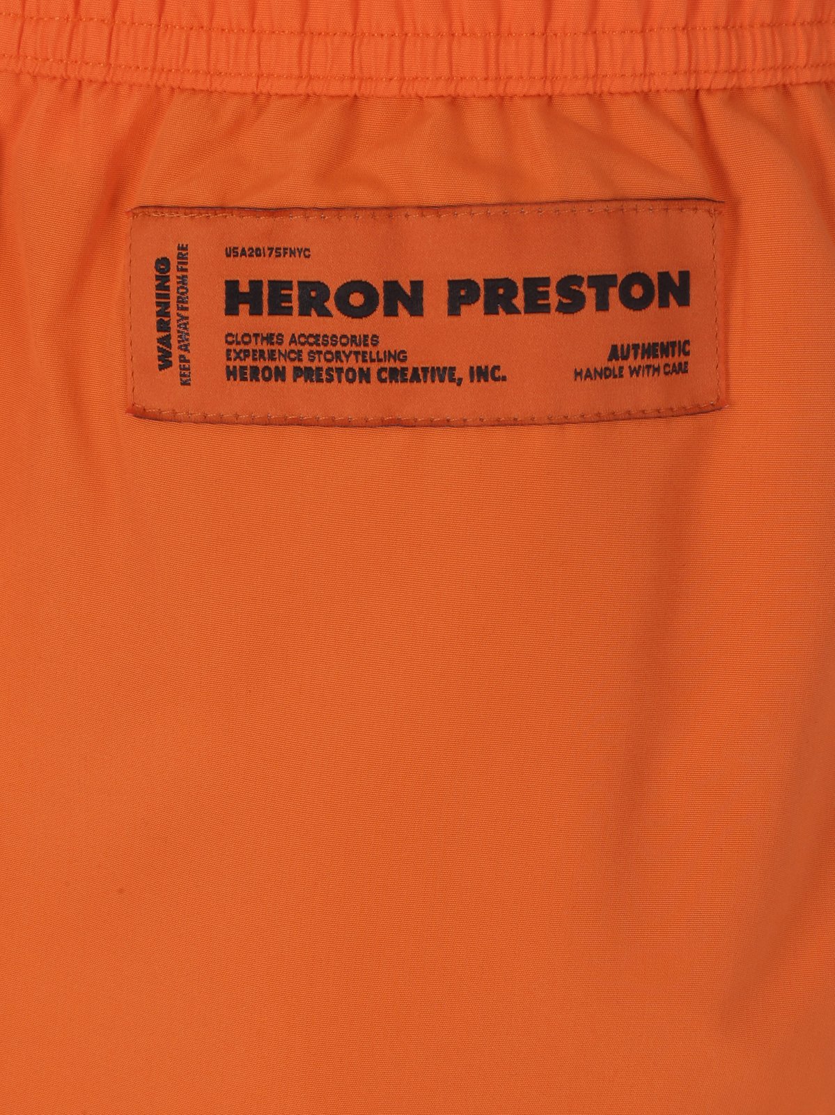 Heron Preston Logo Patch Elasticated Waistband Swim Shorts