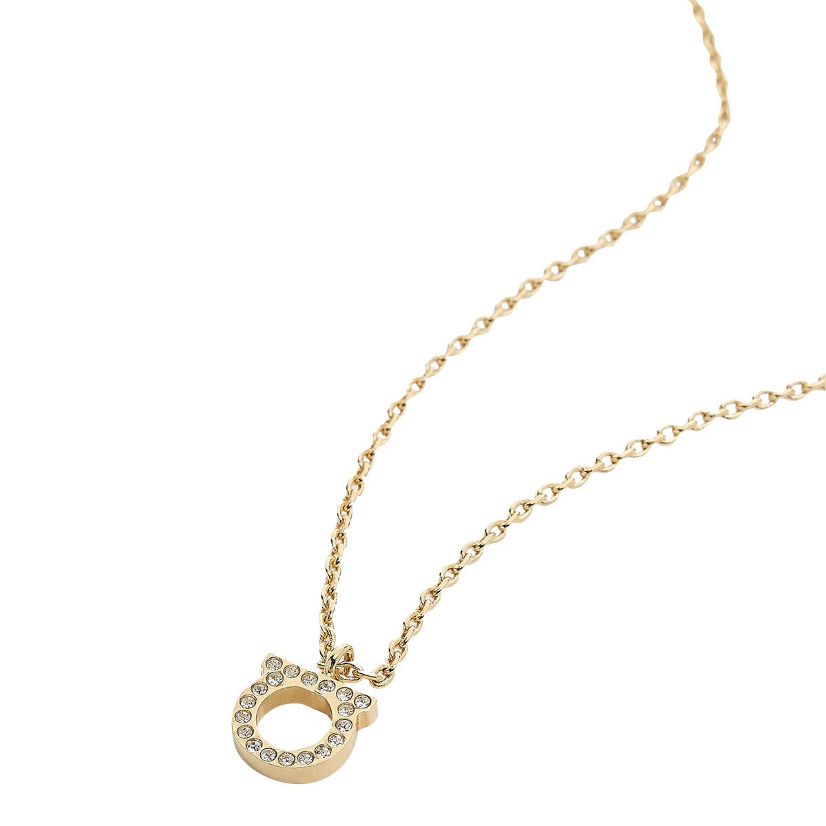 フェラガモ 装飾ガンチーニネックレス