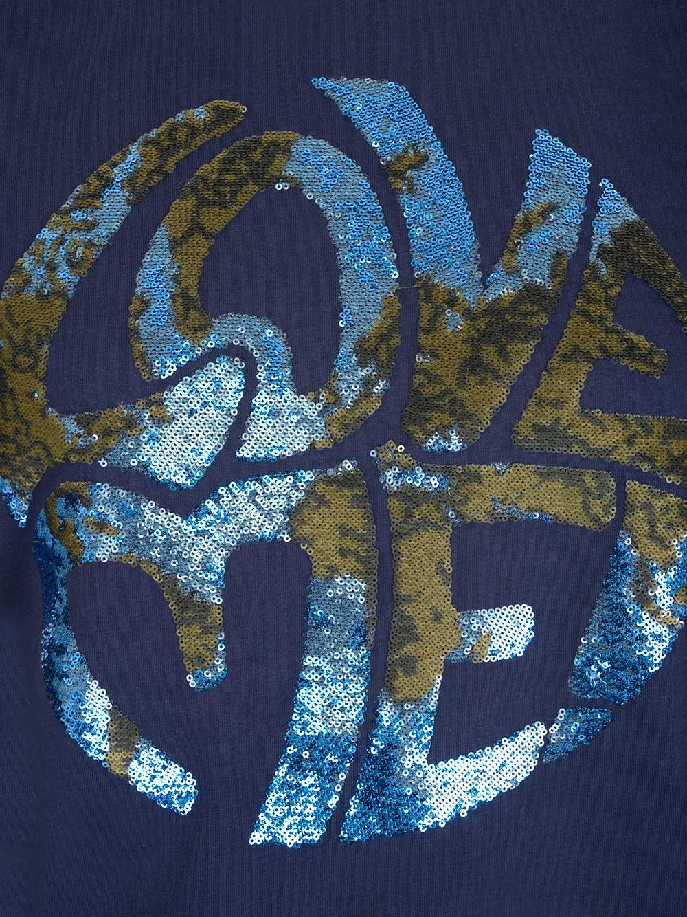 Alberta Ferretti Love Me 亮片T卹