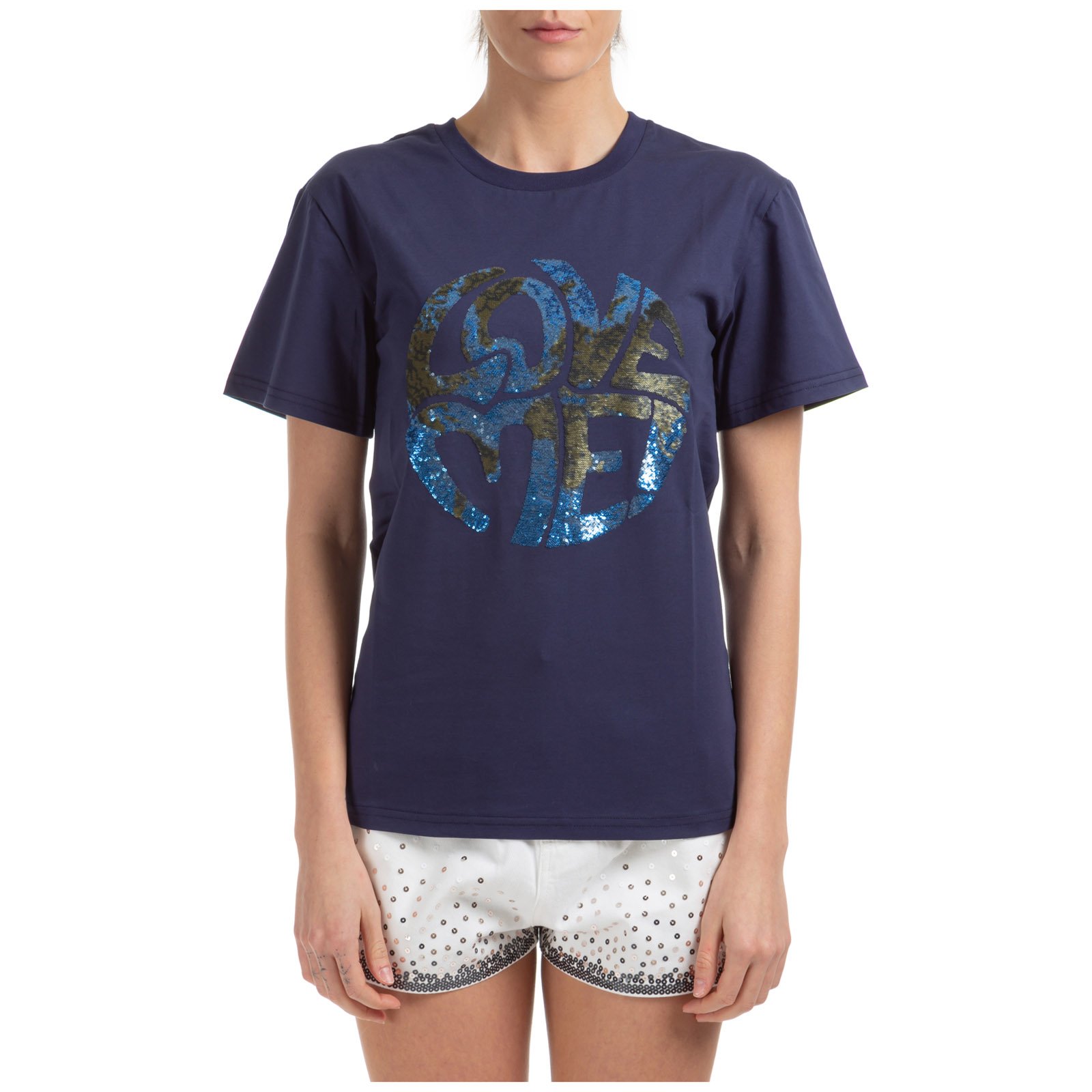 Alberta Ferretti Love Me 亮片T卹