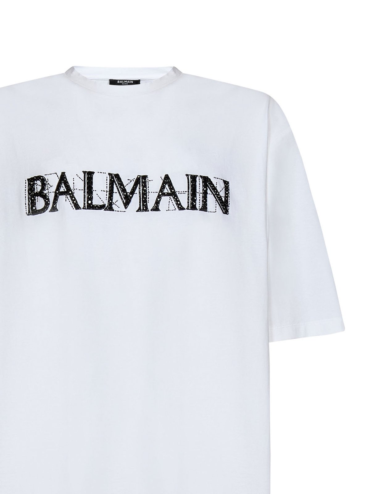 Balmain ロゴ プリント クルーネック T シャツ