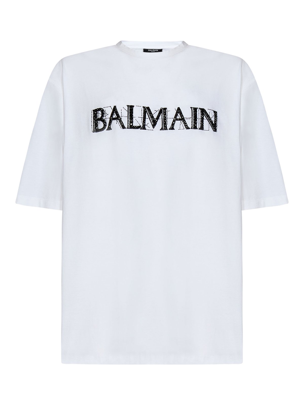 Balmain ロゴ プリント クルーネック T シャツ