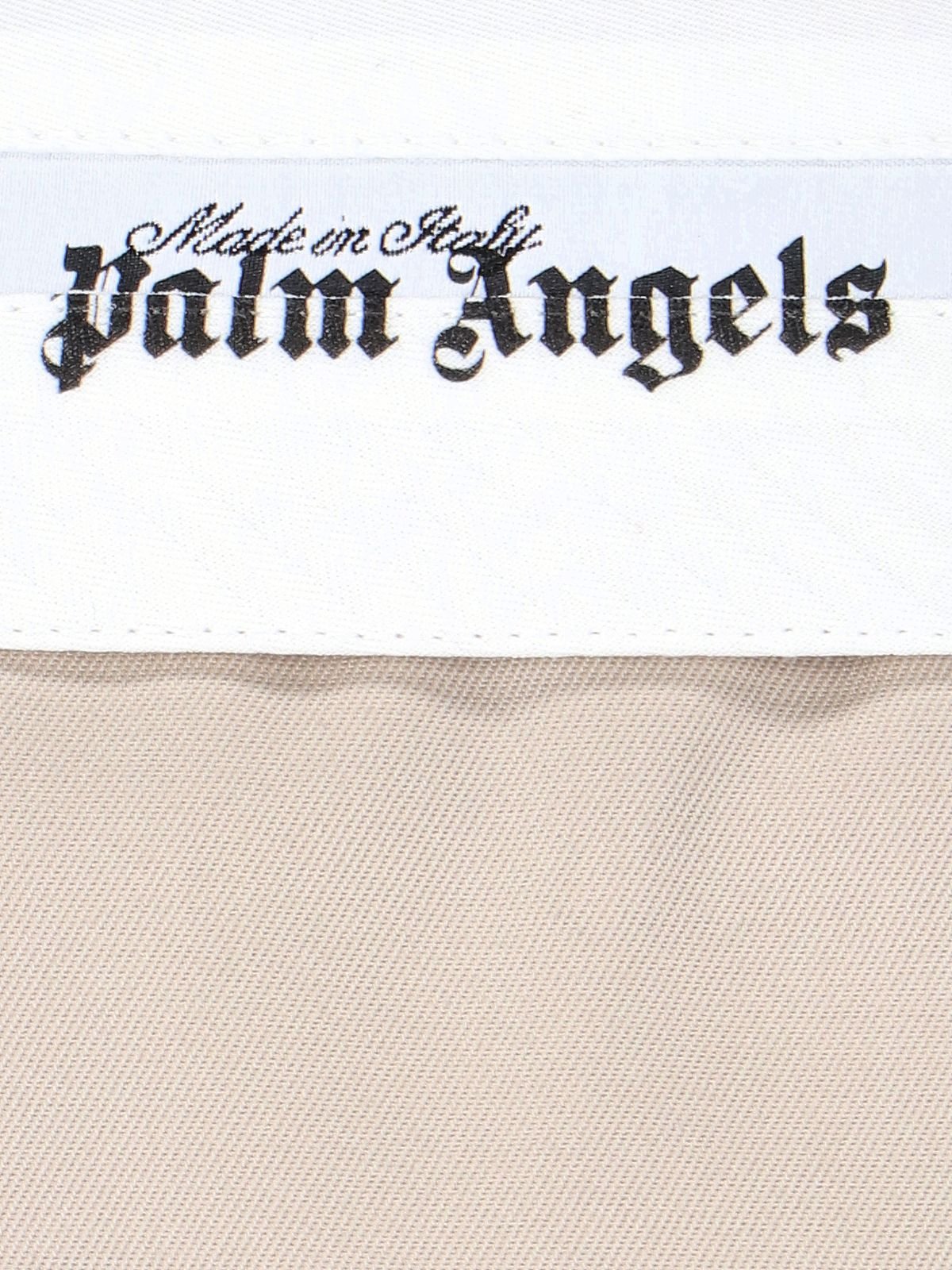 Palm Angels 標誌細節褶皺迷你裙