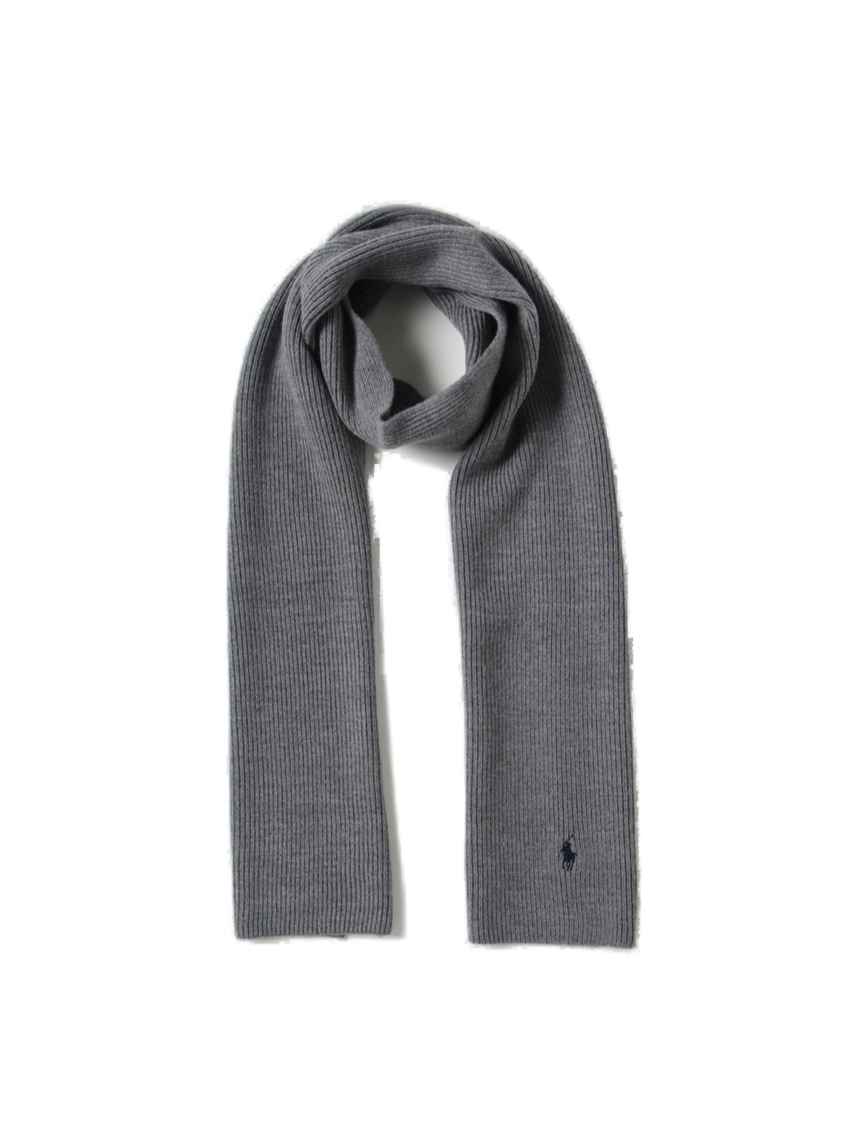 Polo Ralph Lauren 小馬刺繡羅紋針織圍巾