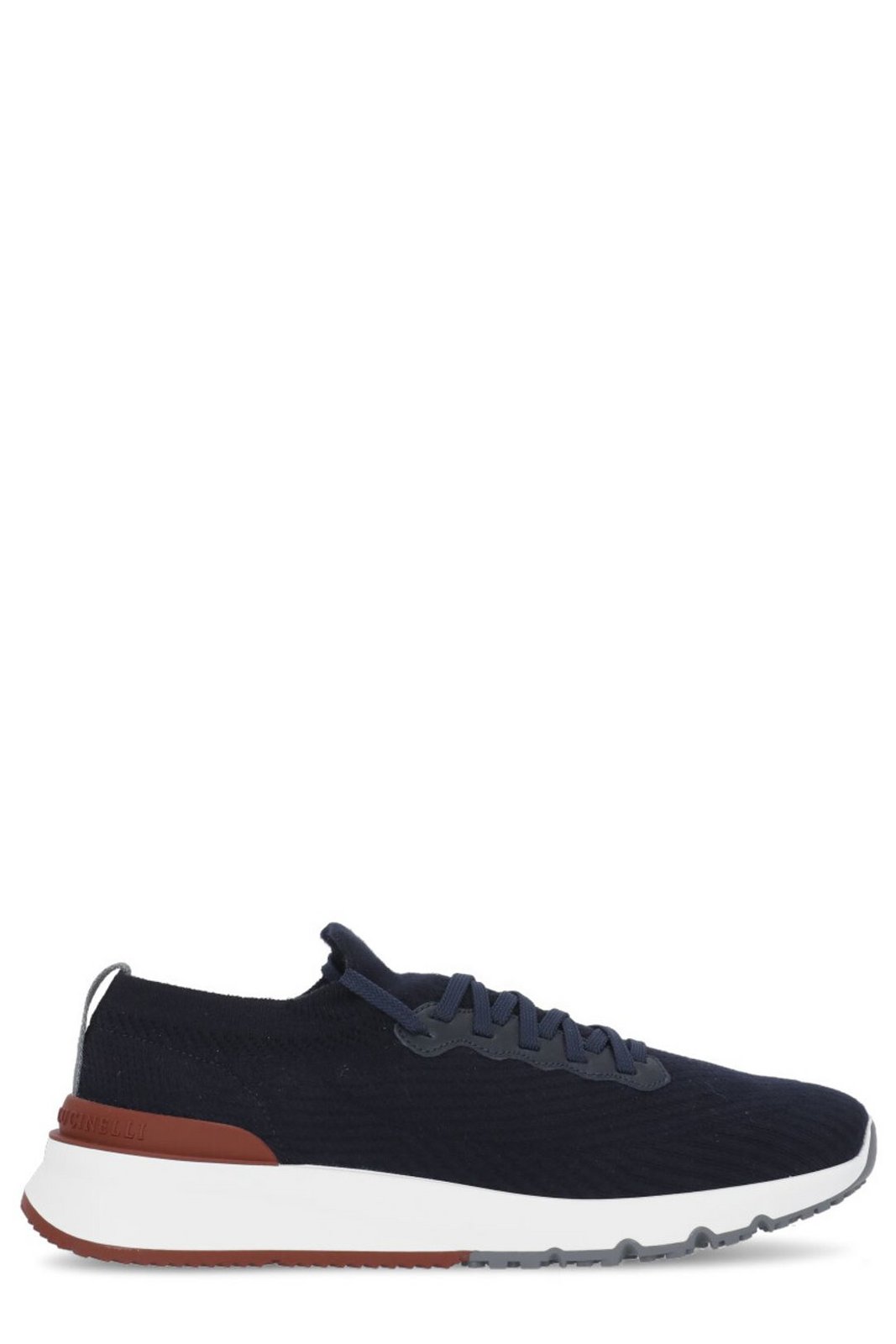 Brunello Cucinelli Knitted Lace-Up Sneakers