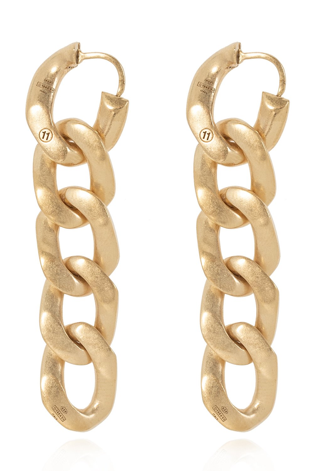 Maison Margiela Curb-Chain Detailed Drop Earrings