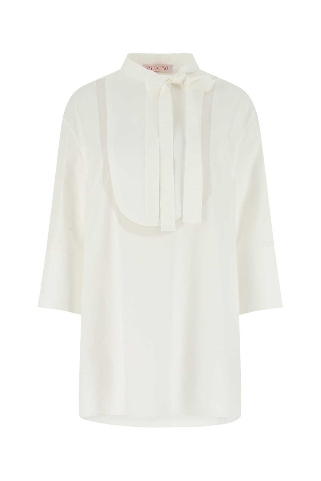 Valentino Scarf Detailed Long-Sleeved Blouse