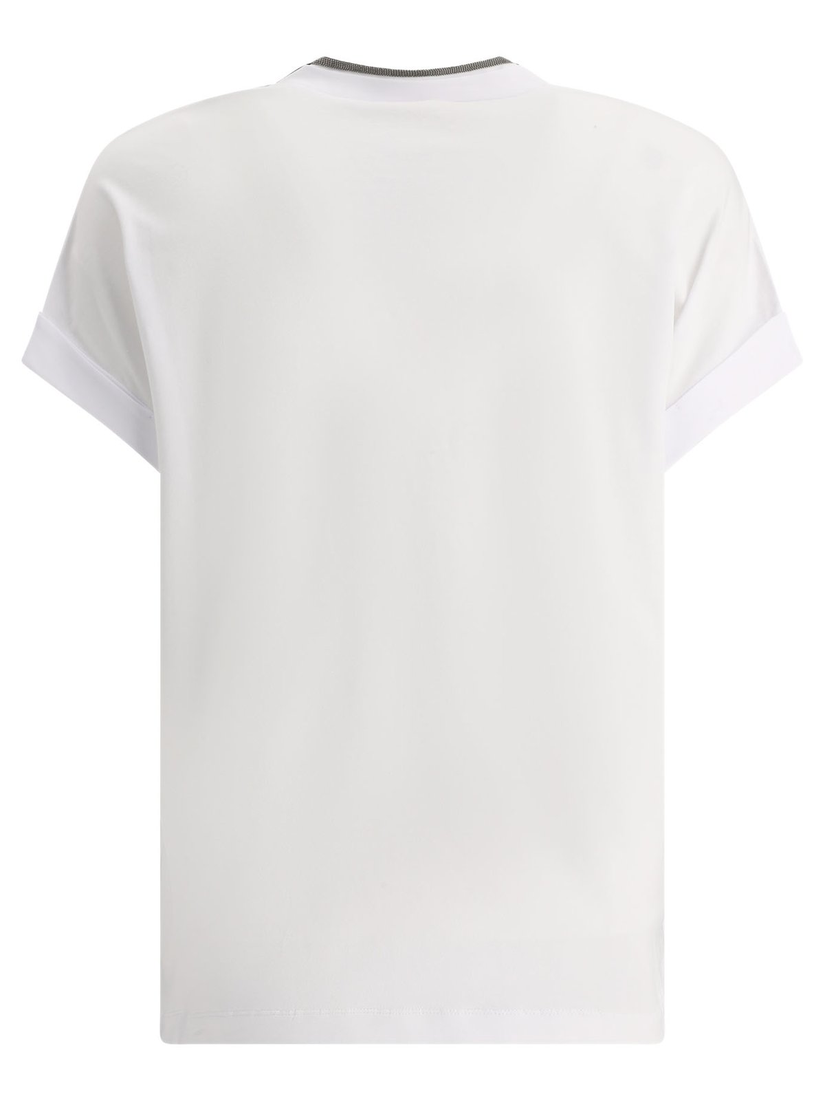 Brunello Cucinelli Embellished V-Neck T-Shirt