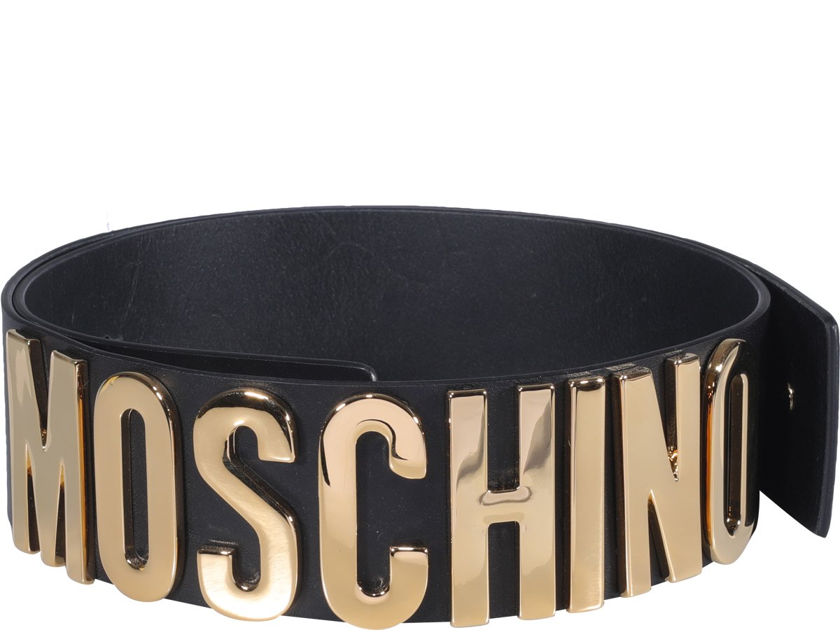 Moschino Logo Lettering Belt