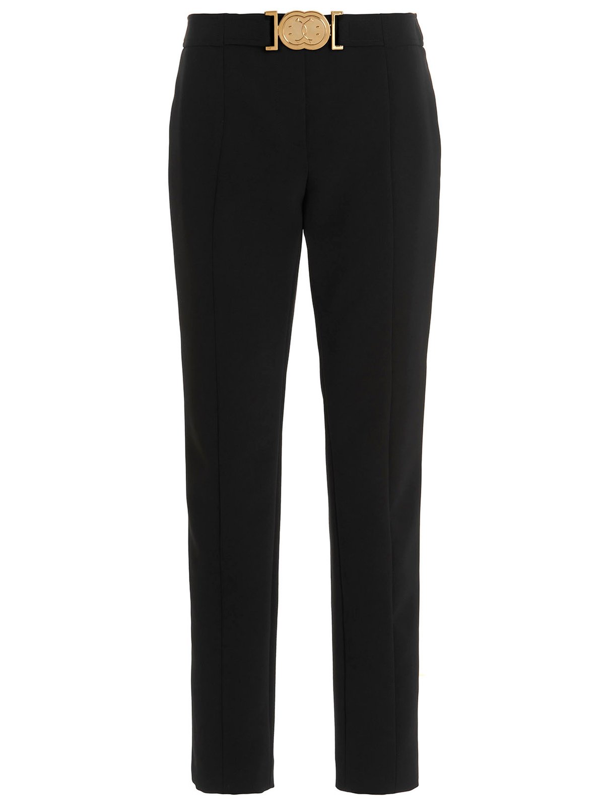 Moschino Smiley Buckled Tailored Pants