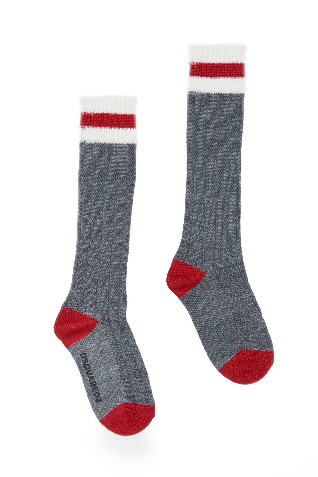 Dsquared2 Kids Logo Intarsia-Knit Socks