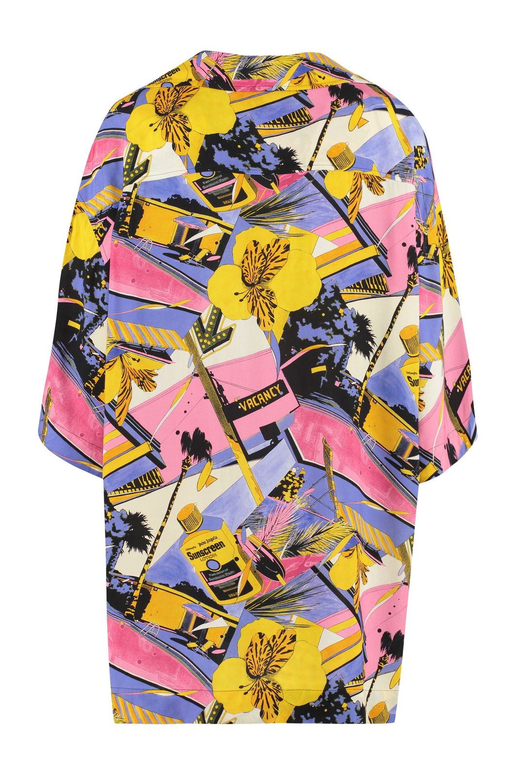 Palm Angels 滿版圖案印花超大保齡球襯衫