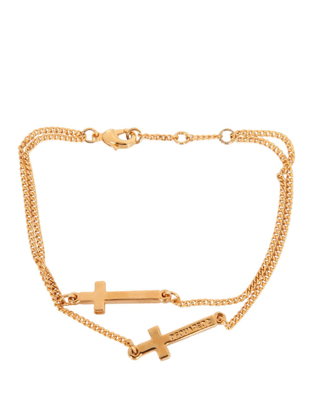 Dsquared2 Double Cross Logo-Engraved Bracelet