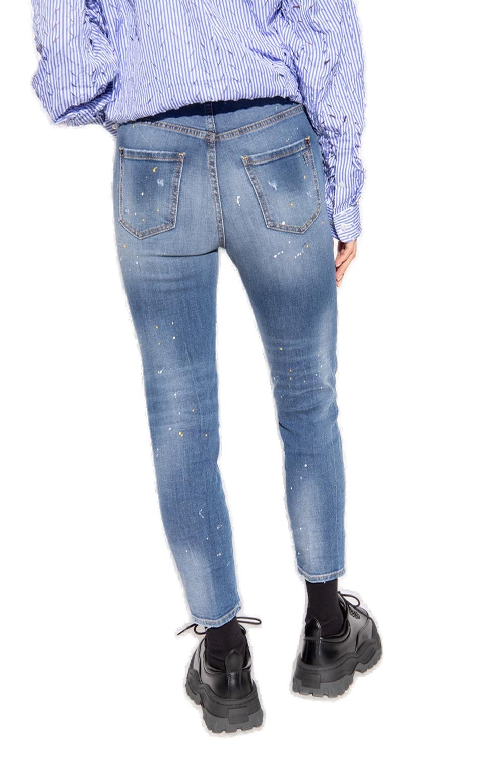 Dsquared2 High-Waist Cropped Jeans