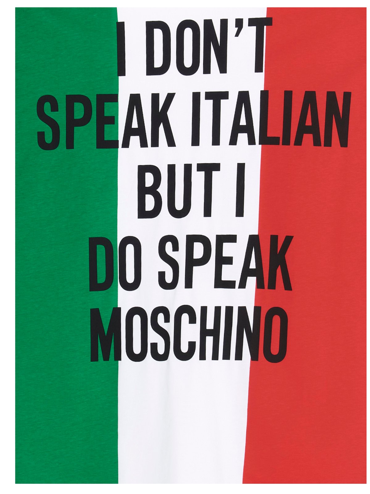Moschino Italian Slogan Print T-Shirt Dress