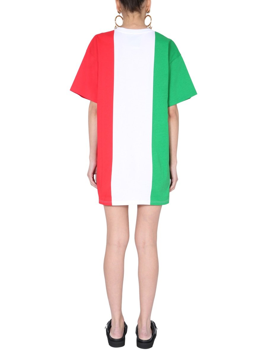 Moschino Italian Slogan Print T-Shirt Dress