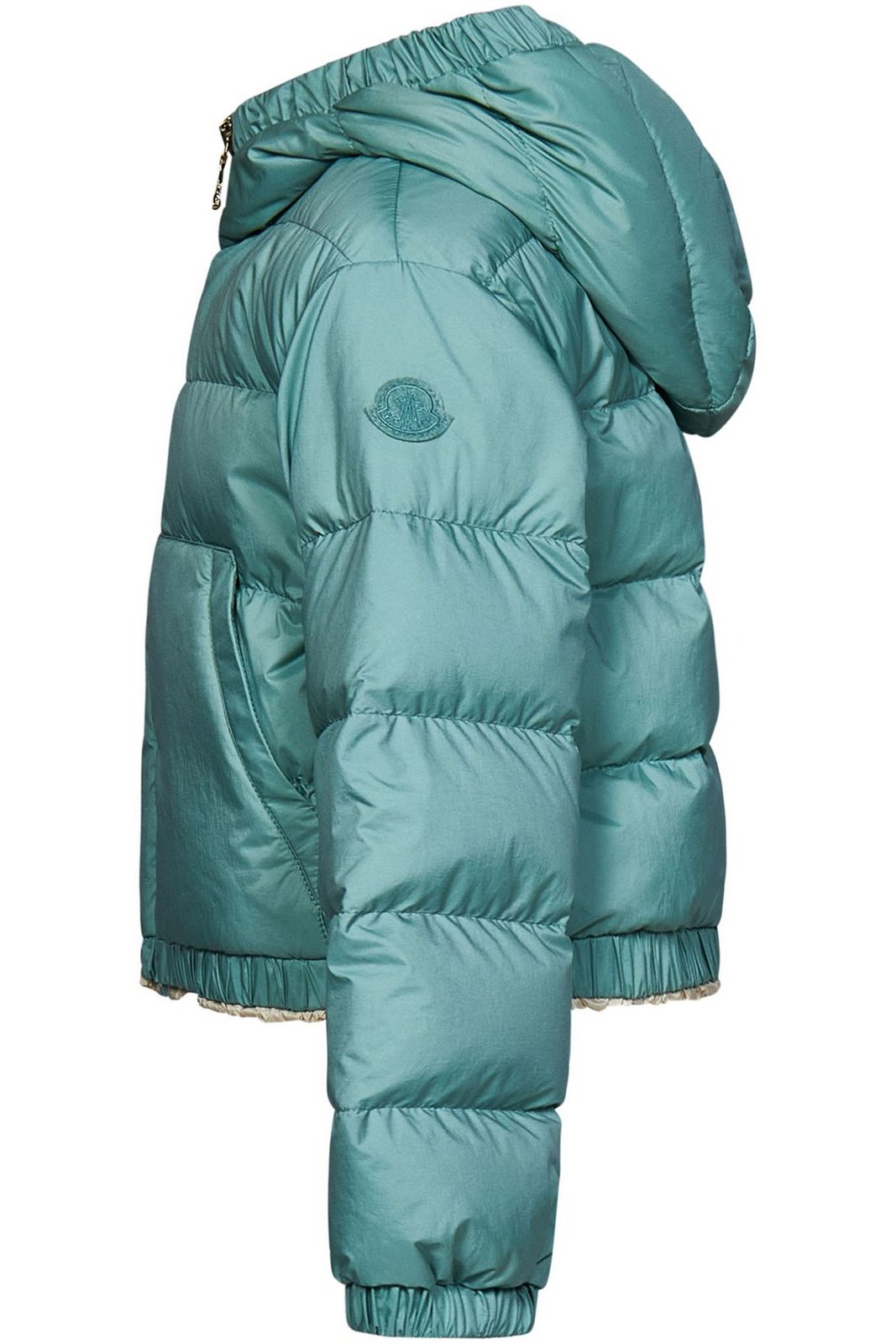 Moncler Enfant Logo Detailed Zip-Up Padded Jacket