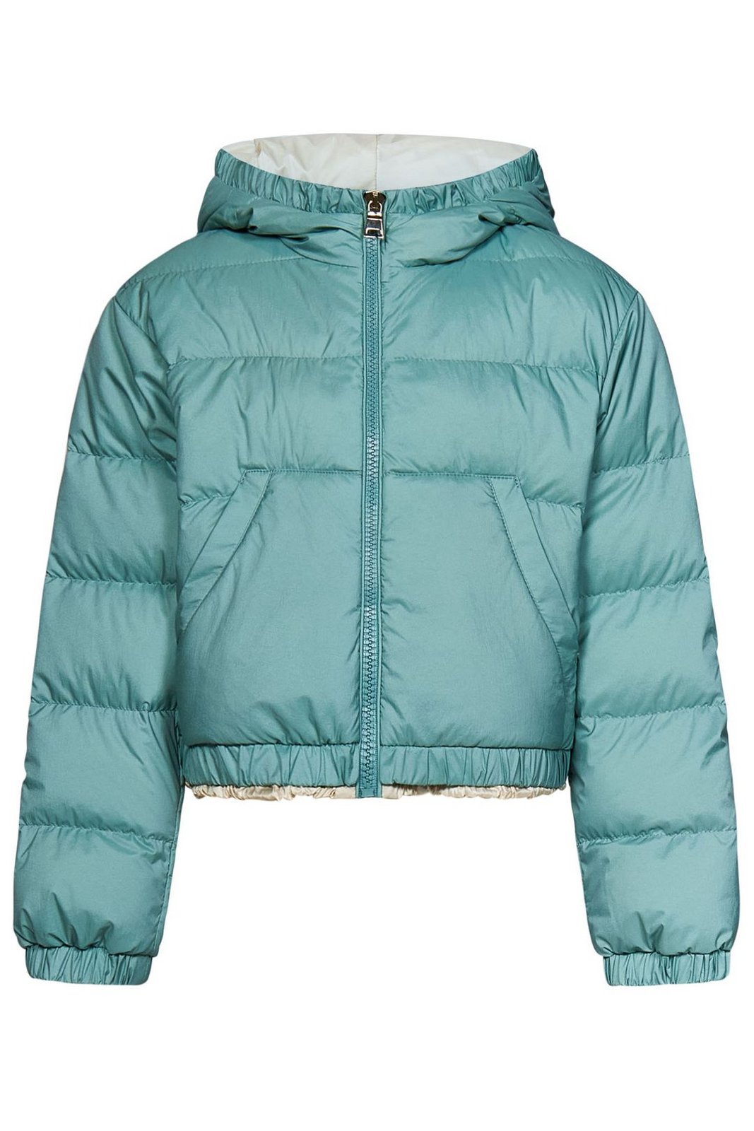 Moncler Enfant Logo Detailed Zip-Up Padded Jacket