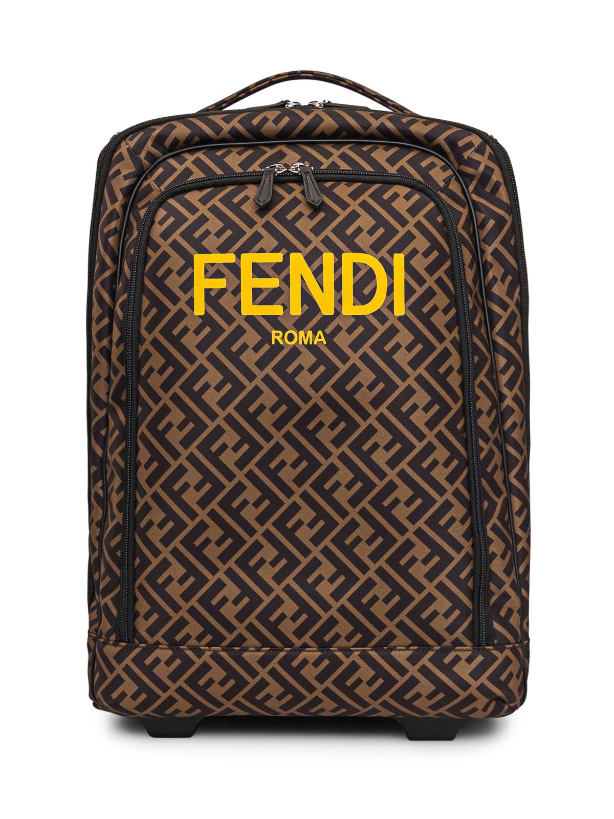 Fendi Kids All-Over Monogram Trolley School Backpack