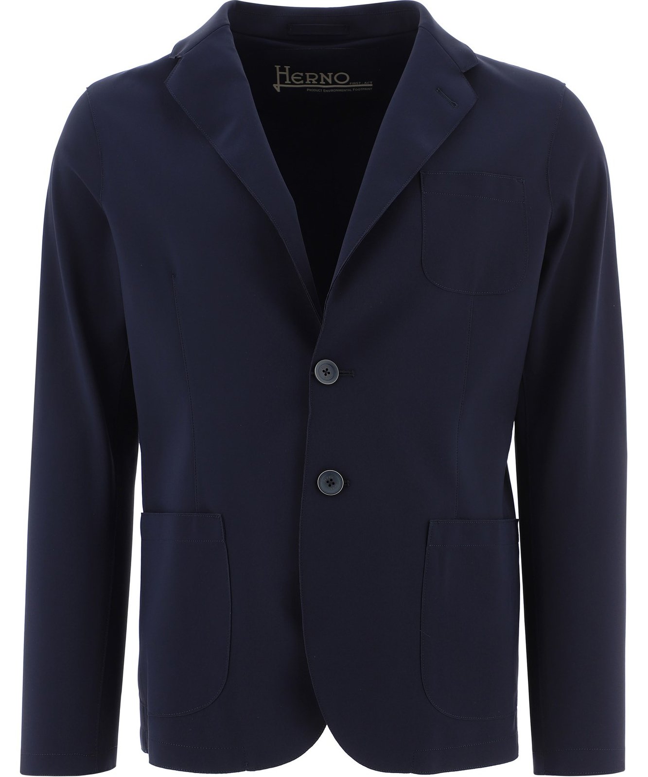 Herno Slim Fit Single-Breasted Blazer