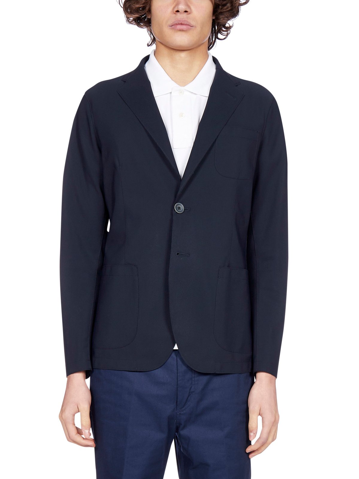 Herno Slim Fit Single-Breasted Blazer