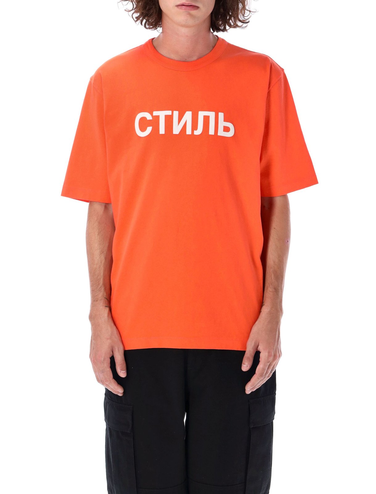 Heron Preston Logo Printed Crewneck T-Shirt