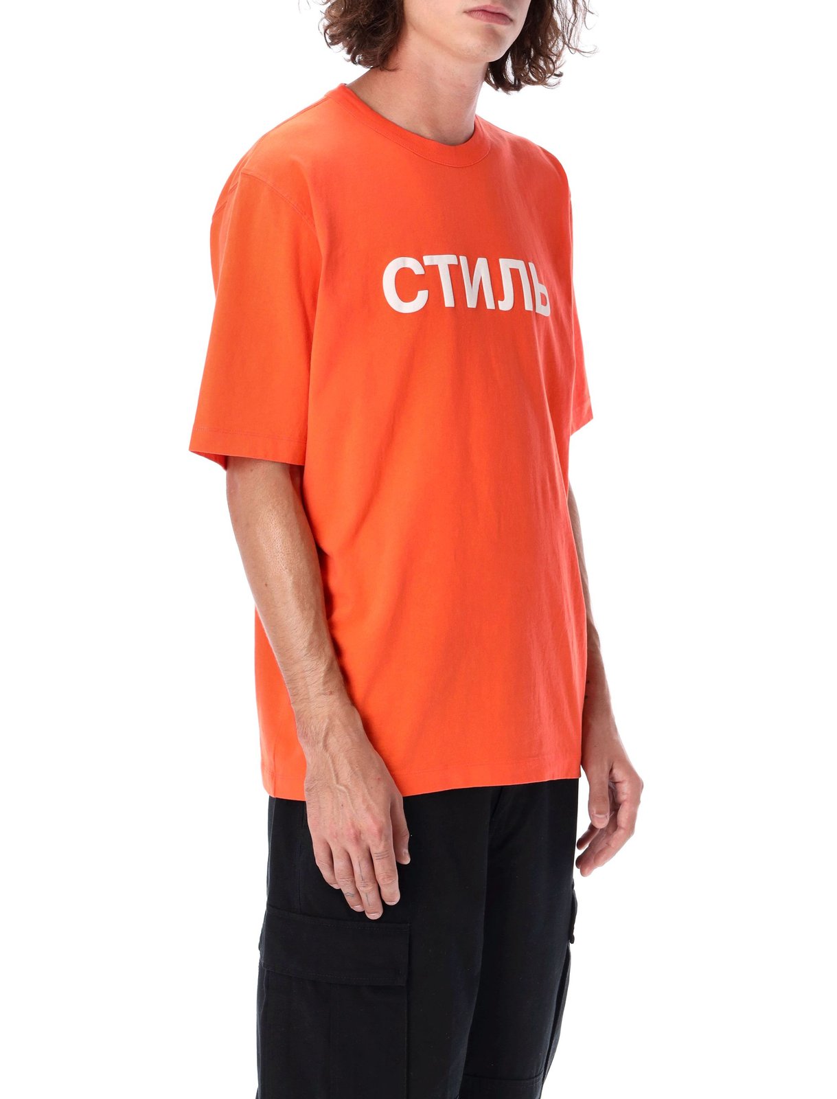 Heron Preston Logo Printed Crewneck T-Shirt