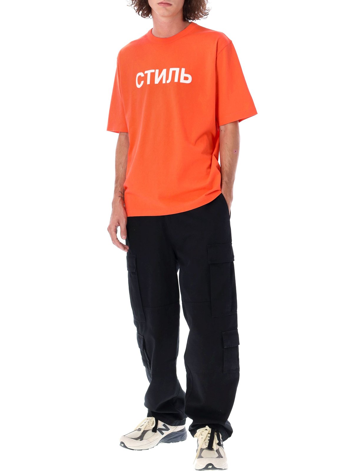 Heron Preston Logo Printed Crewneck T-Shirt
