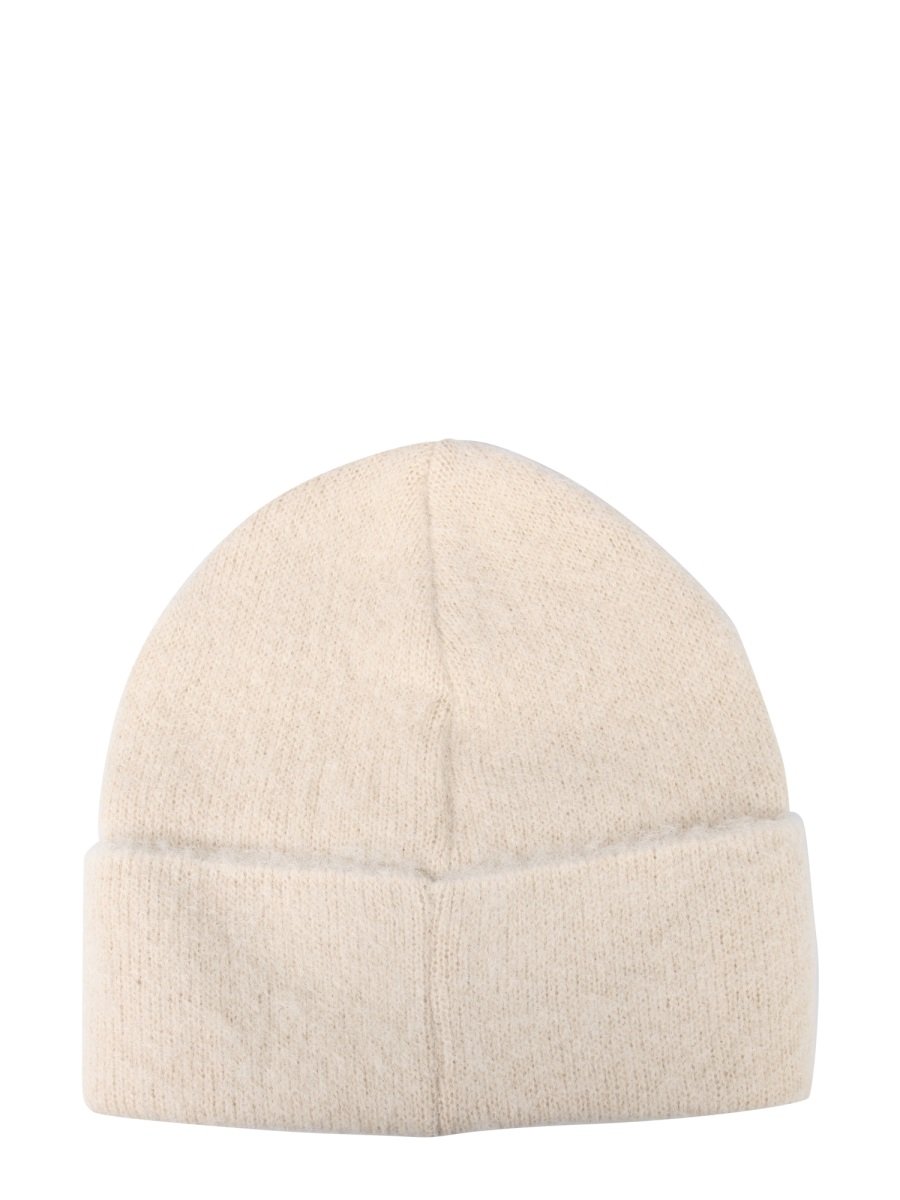 By Far Logo Patch Turn-Up Brim Beanie