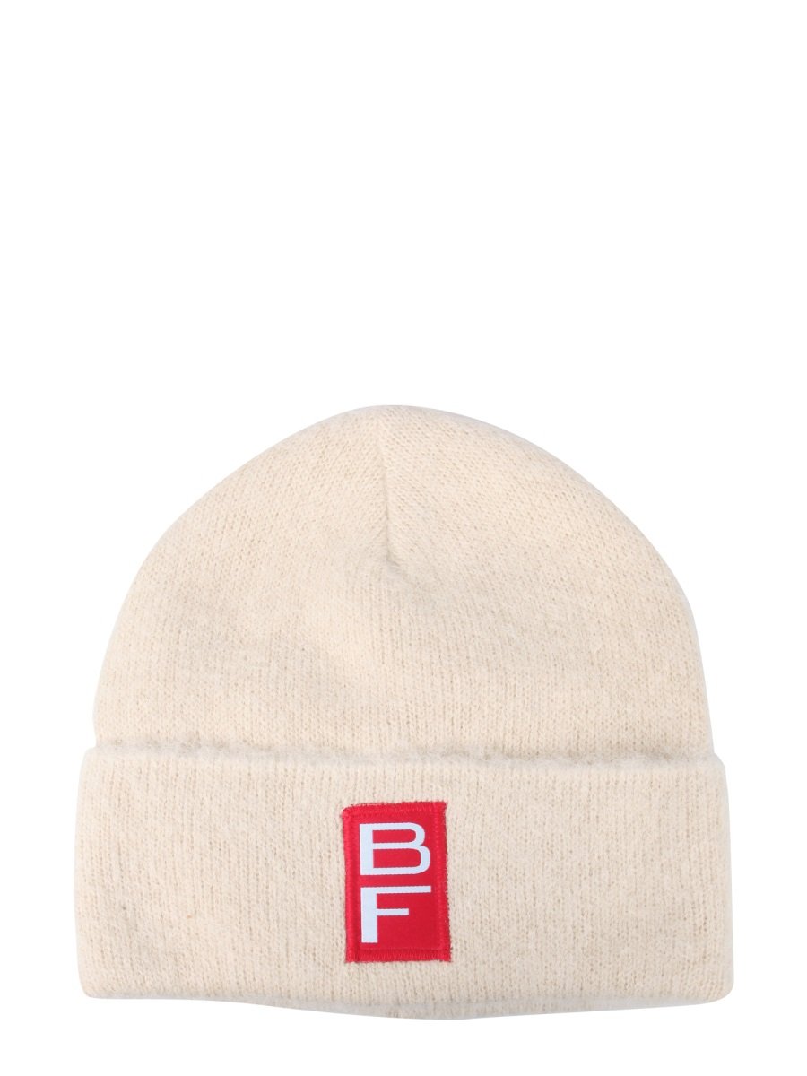 By Far Logo Patch Turn-Up Brim Beanie