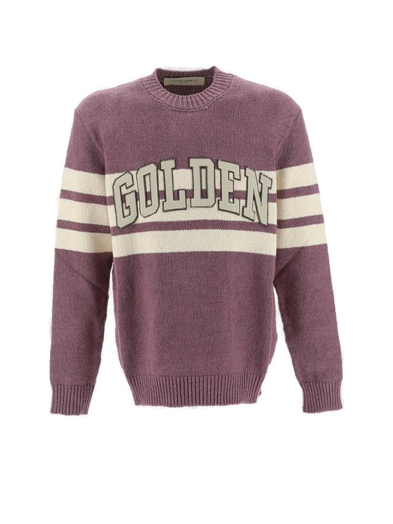 Golden Goose Deluxe Brand Logo Patch Knitted Jumper