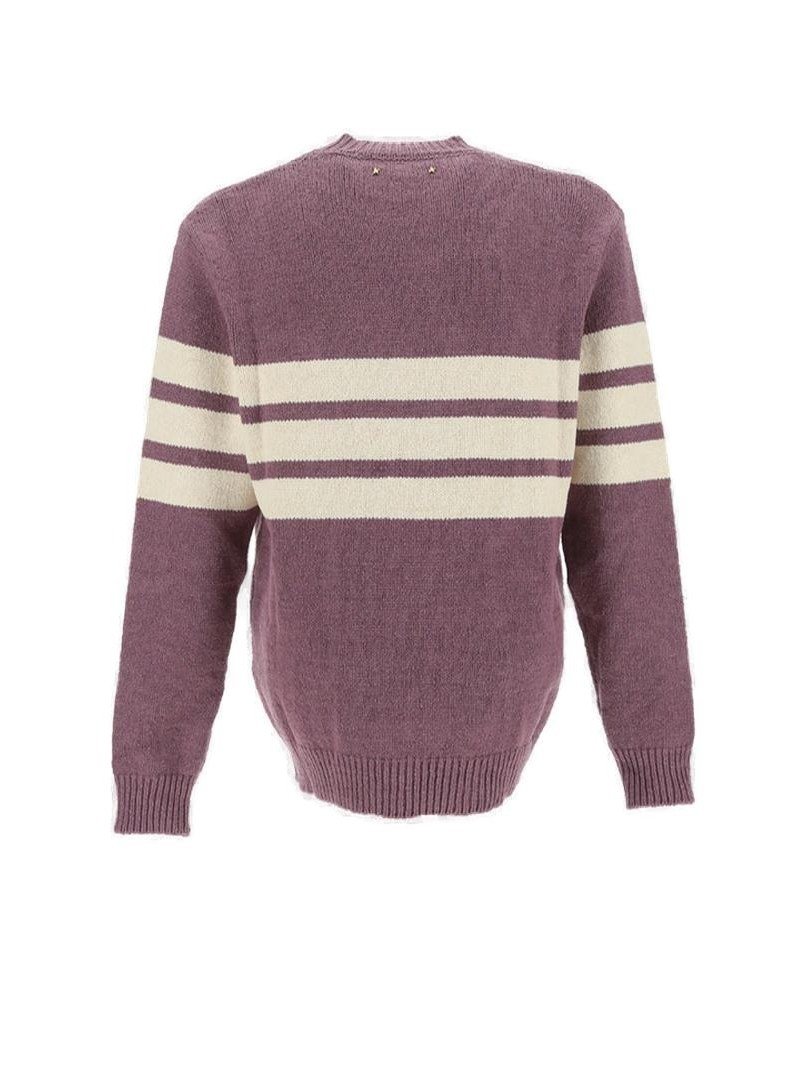 Golden Goose Deluxe Brand Logo Patch Knitted Jumper