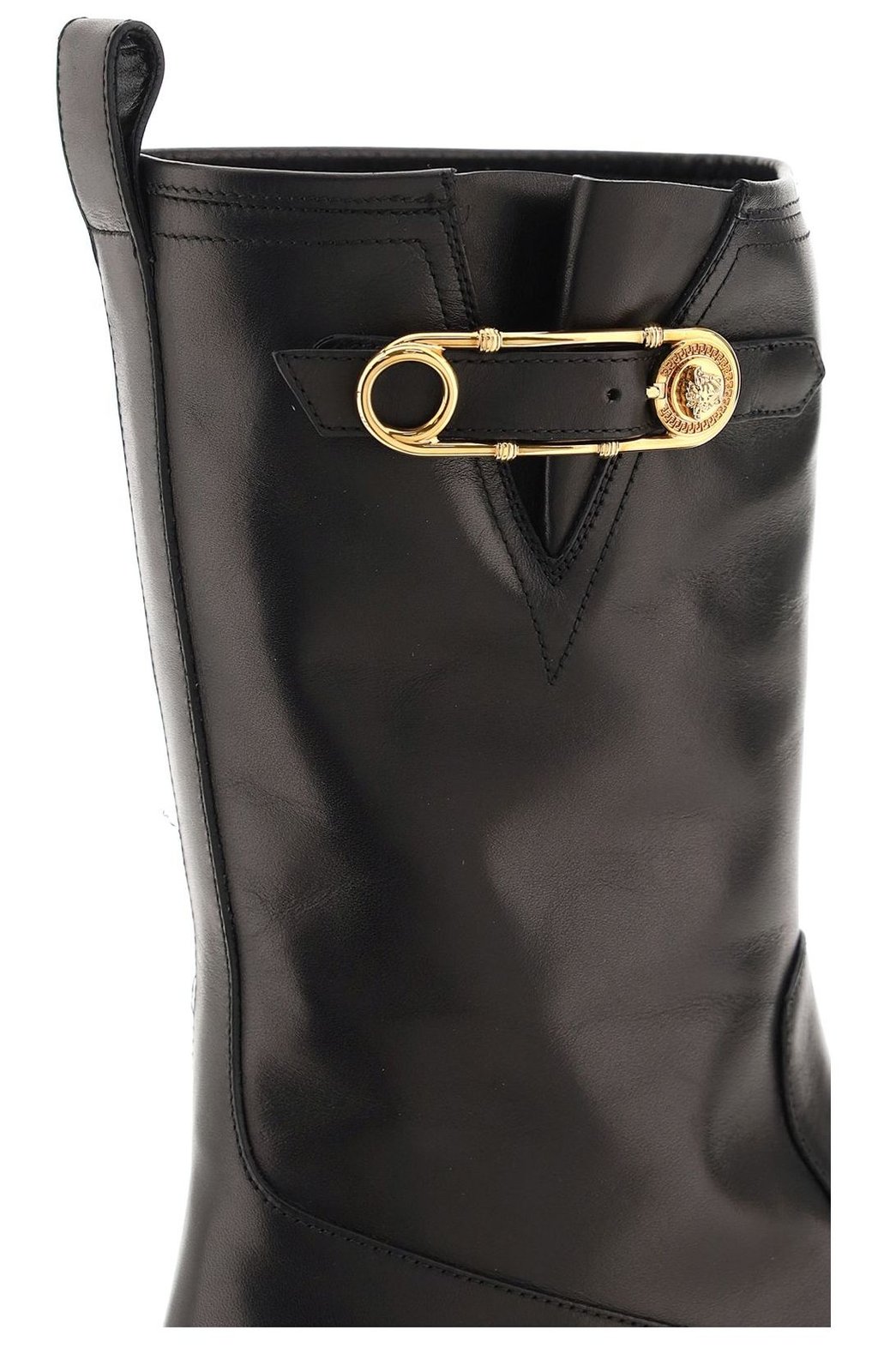 Versace Medusa Safety Pin Boots