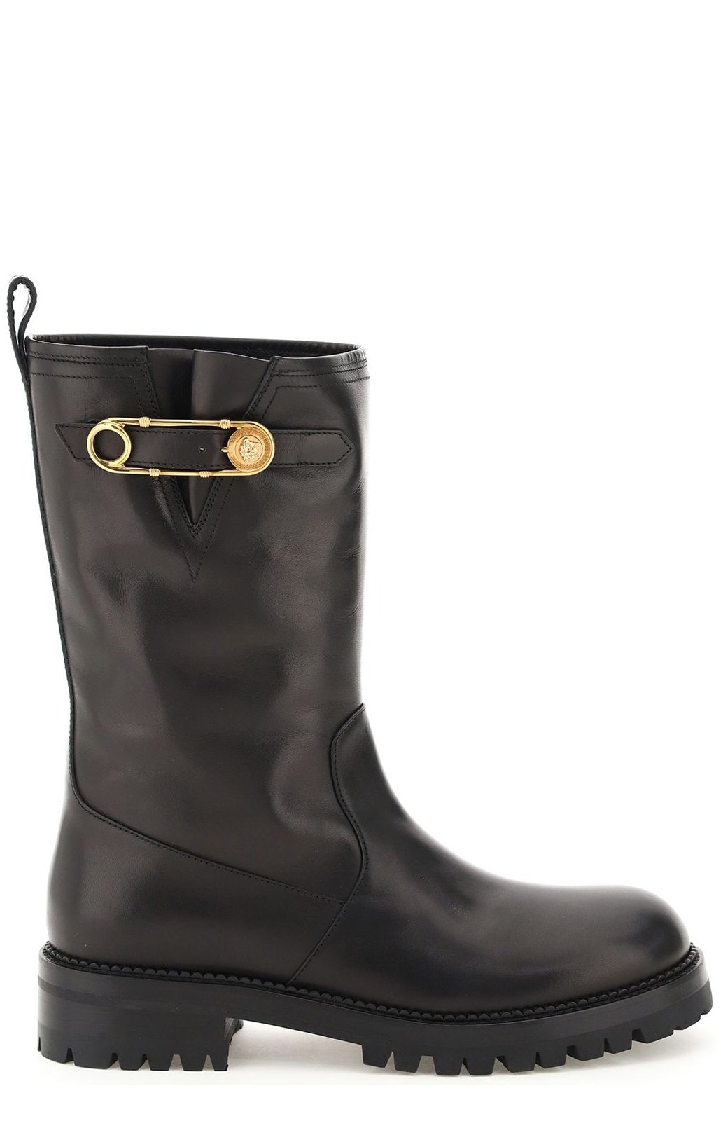 Versace Medusa Safety Pin Boots