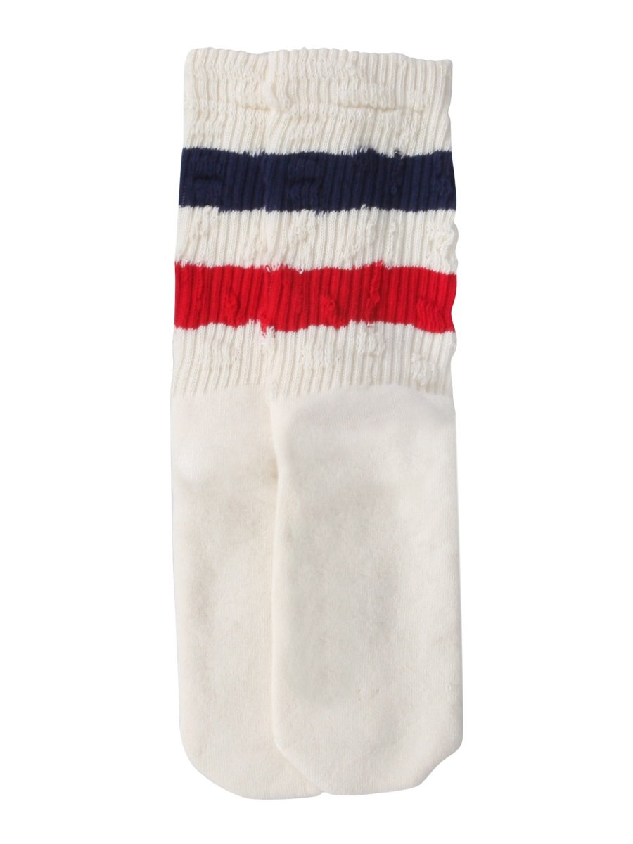 Golden Goose Deluxe Brand Striped Knitted Ankle Socks