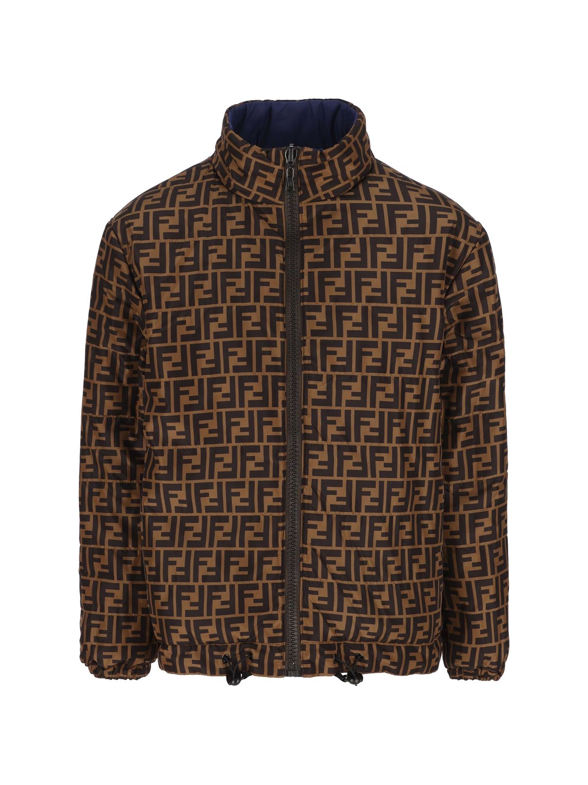 Fendi Kids FF Printed Reversible Down Jacket