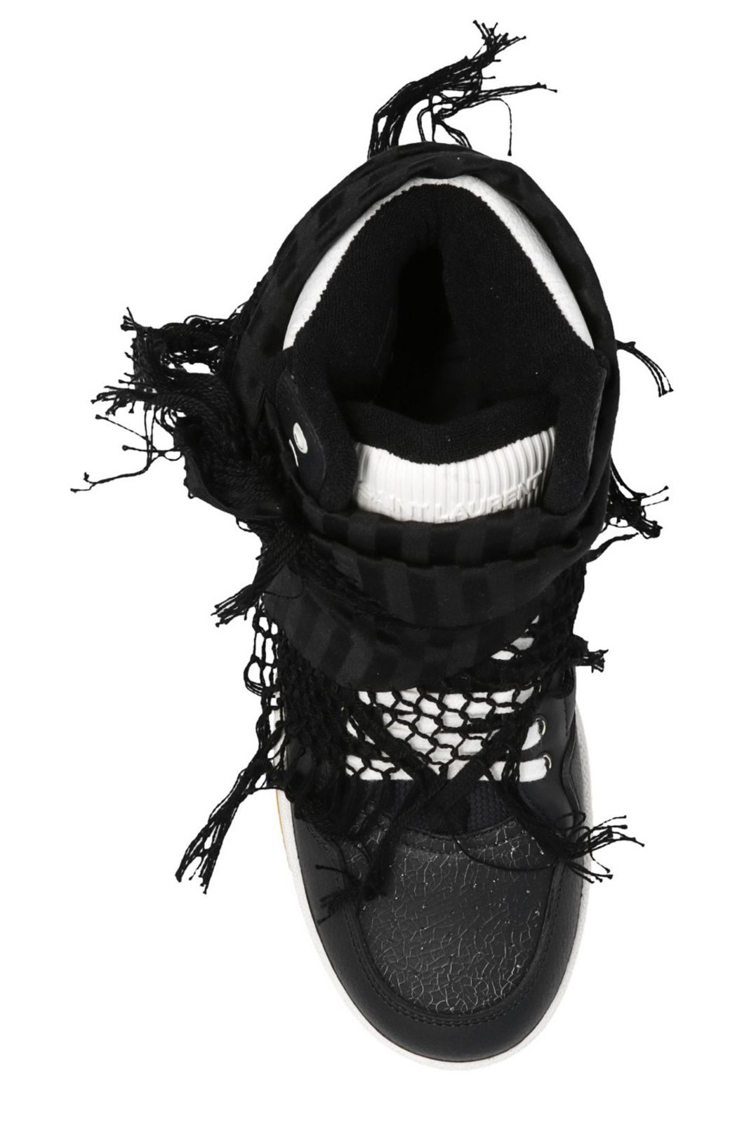 Saint Laurent スカーフディテール ハイトップ スニーカー