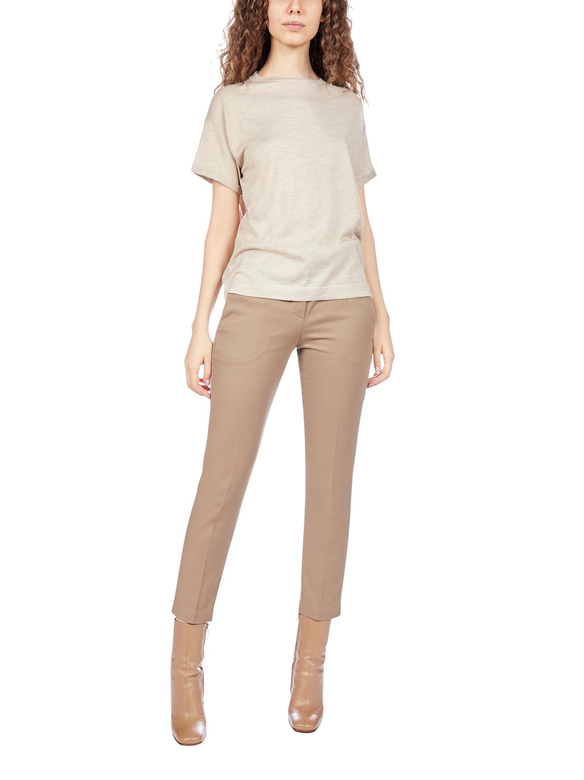 Brunello Cucinelli Short-Sleeved Crewneck Knitted T-Shirt