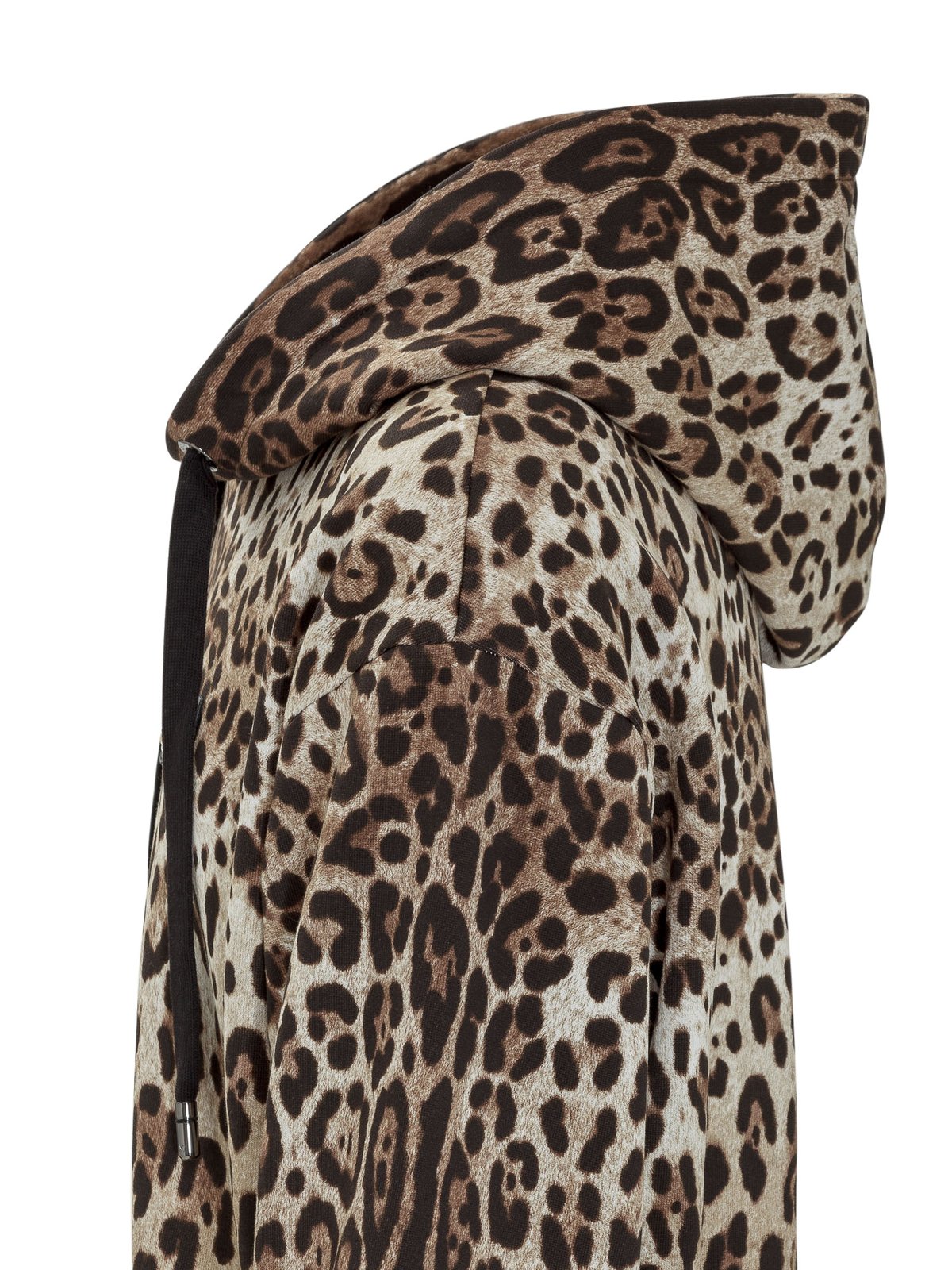 Dolce & Gabbana Animal Print Drawstring Hoodie