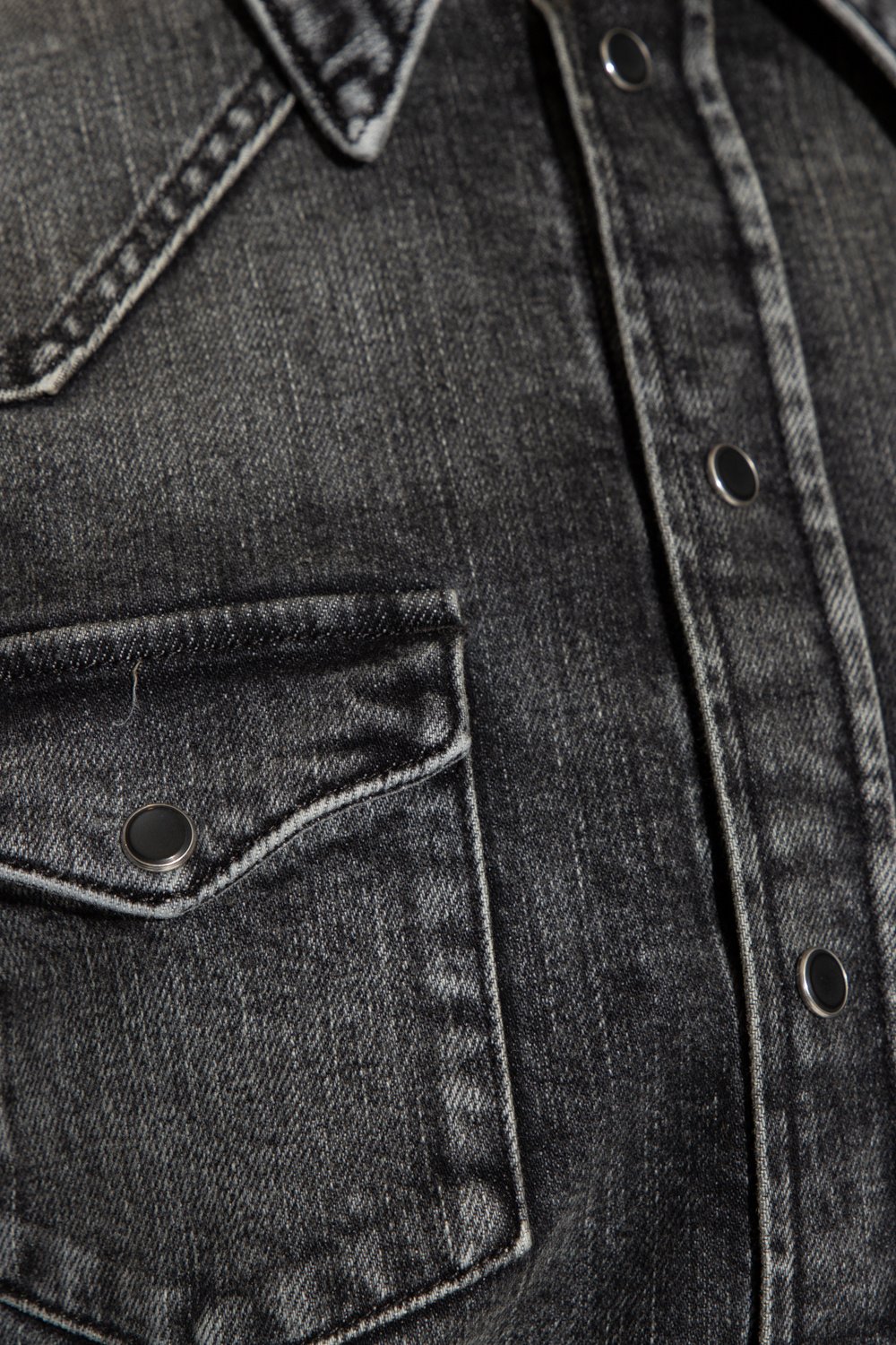 Dolce & Gabbana Distressed Denim Button-Up Shirt