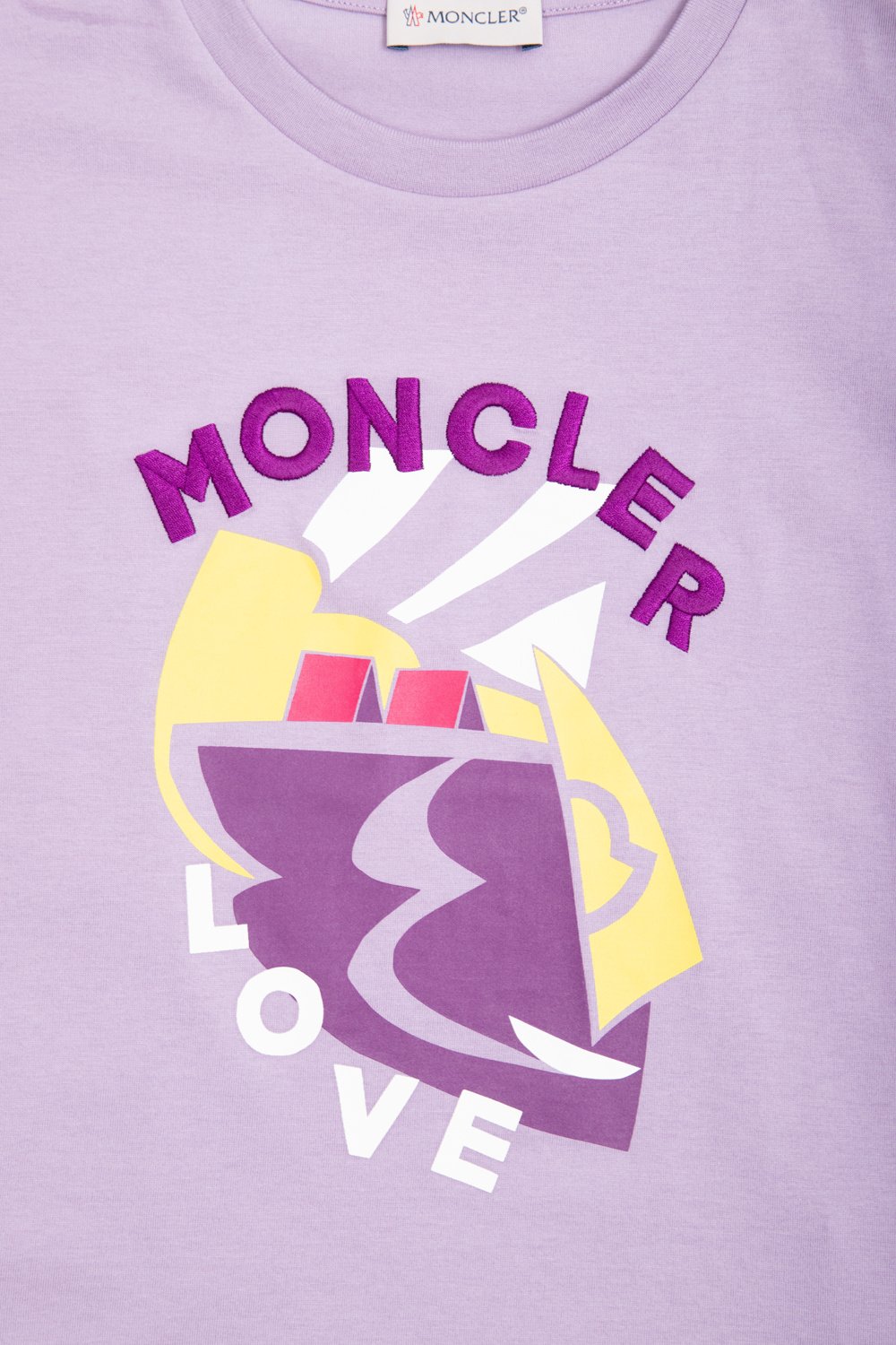 Moncler Enfant Logo Printed Crewneck T-Shirt
