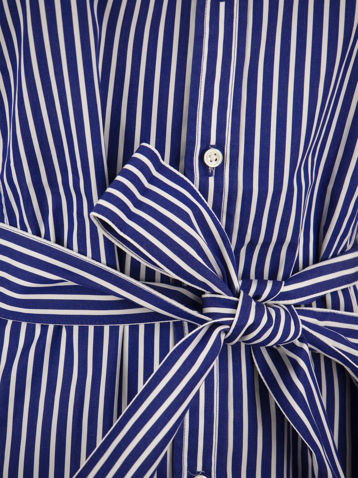 Polo Ralph Lauren ストライプ ベルト ボタン付きシャツドレス