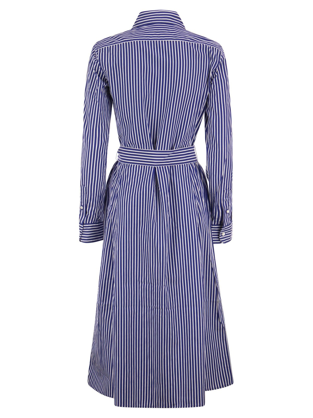 Polo Ralph Lauren ストライプ ベルト ボタン付きシャツドレス