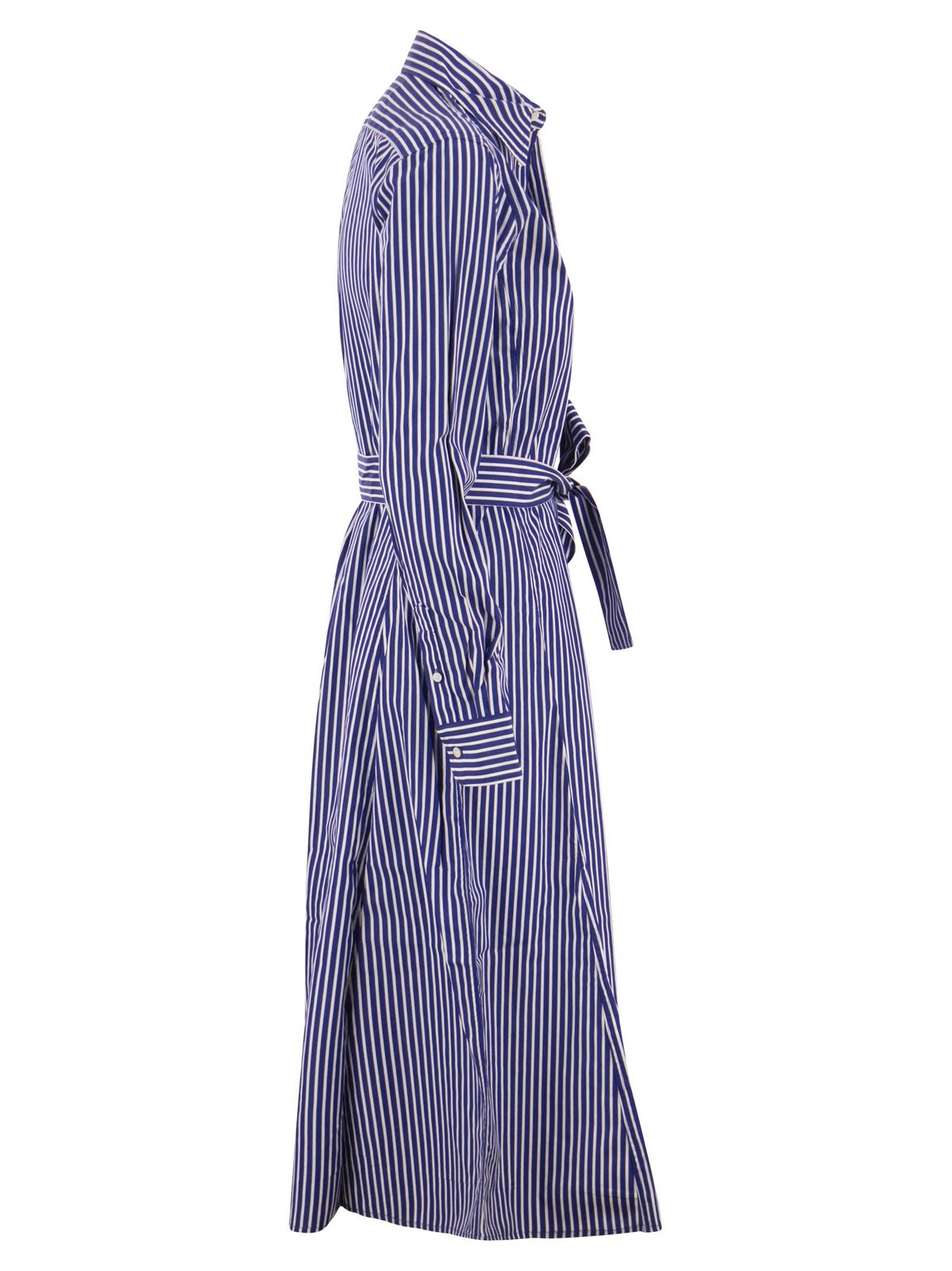 Polo Ralph Lauren ストライプ ベルト ボタン付きシャツドレス