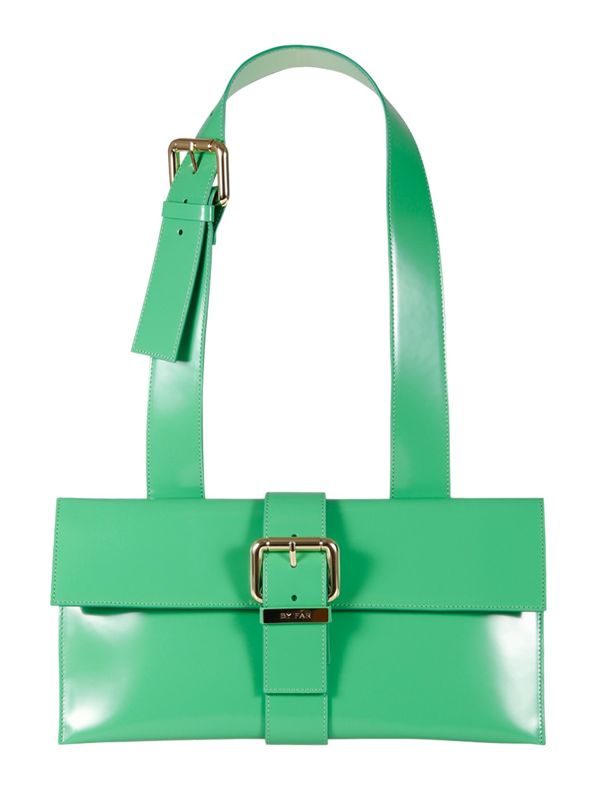 By Far Carol Buckle Detailed Shoulder Bag