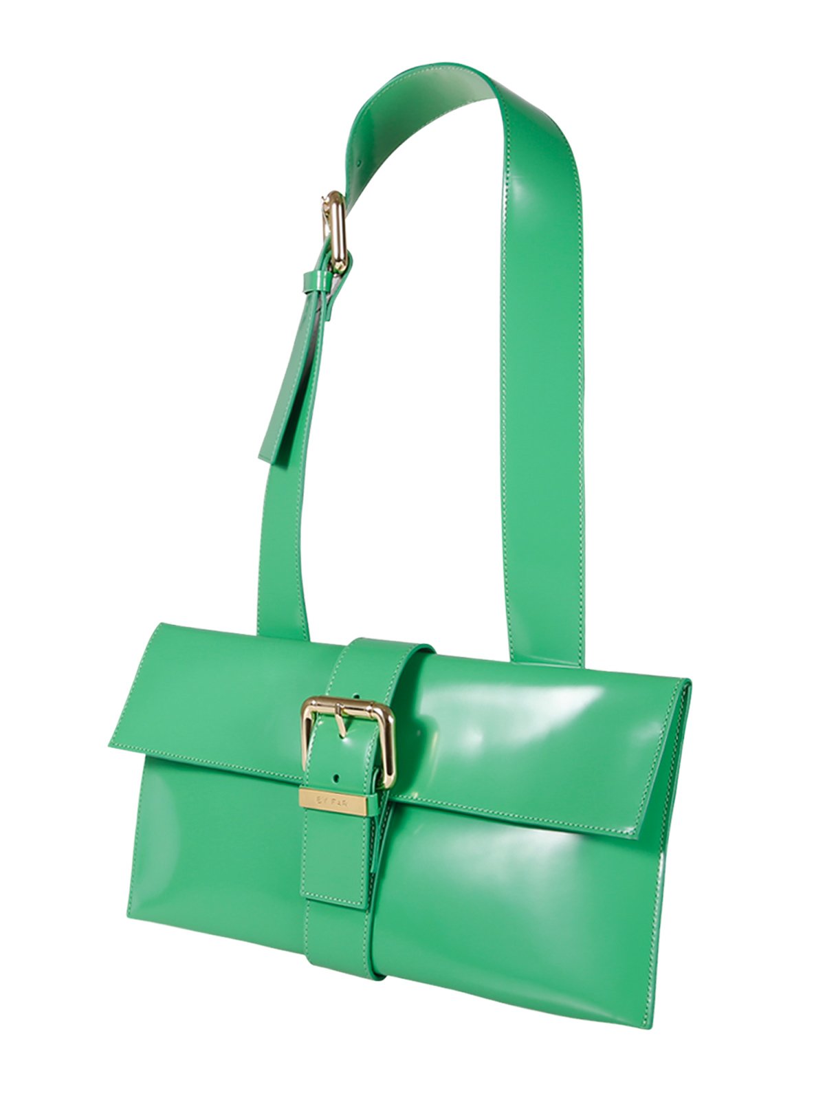 By Far Carol Buckle Detailed Shoulder Bag