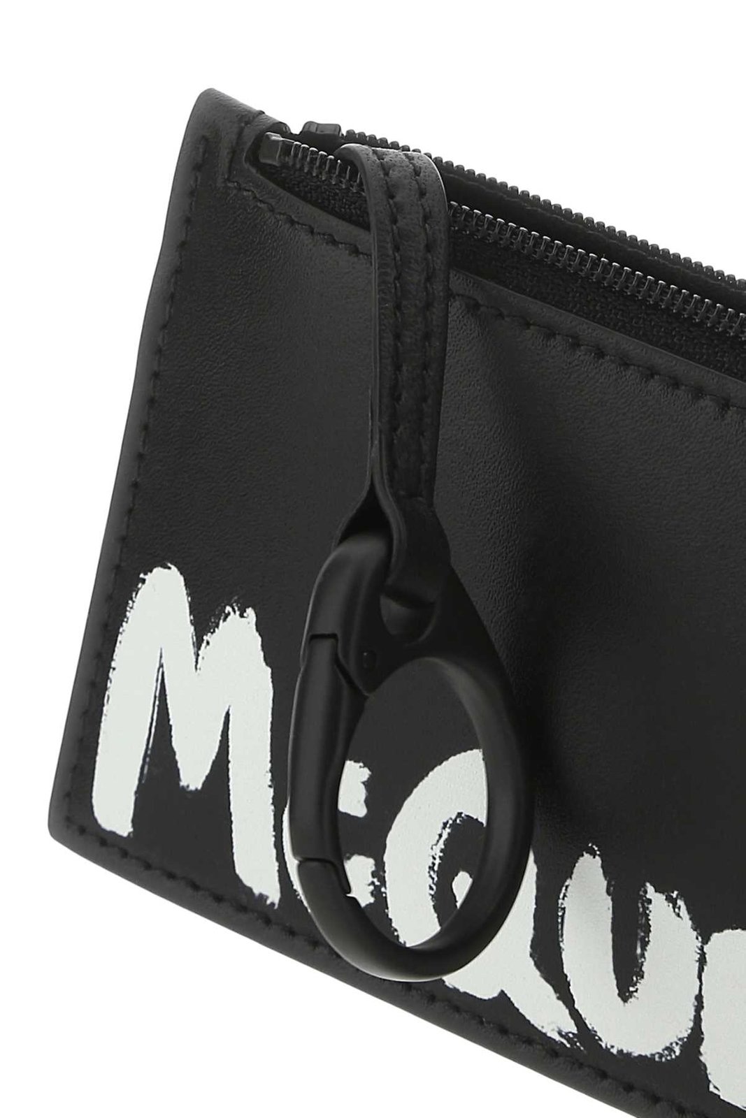 Alexander McQueen Logo Printed Card Holder